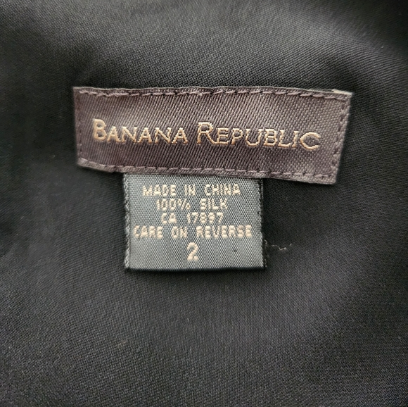 Banana Republic 100% Silk Sleeveless Layered Maxi Dress ~BLACK ~SIZE 2 - Picture 9 of 12